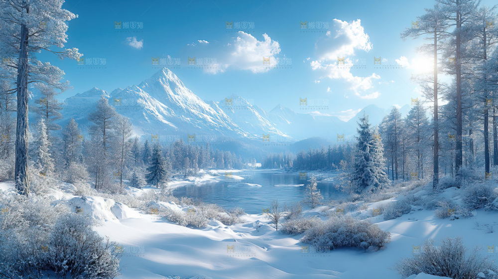 雪乡风景雪旅行自然