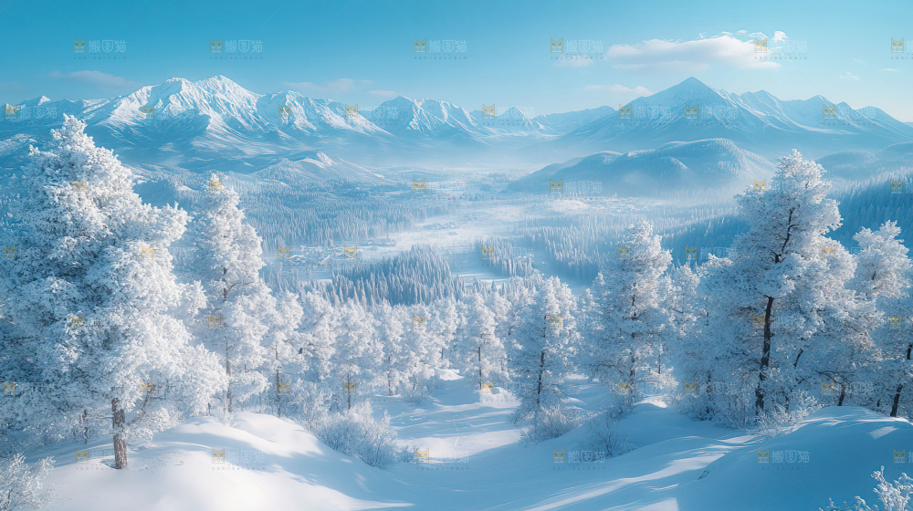 雪乡风景雪旅行自然