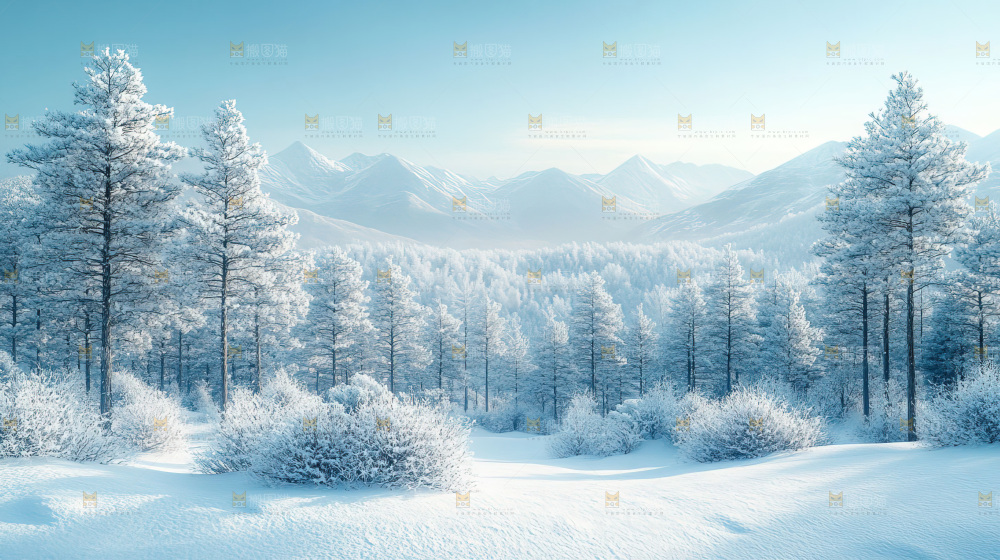雪乡风景雪旅行自然