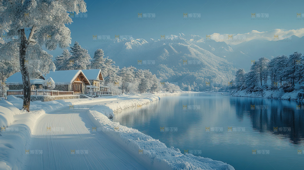 雪乡风景雪旅行自然