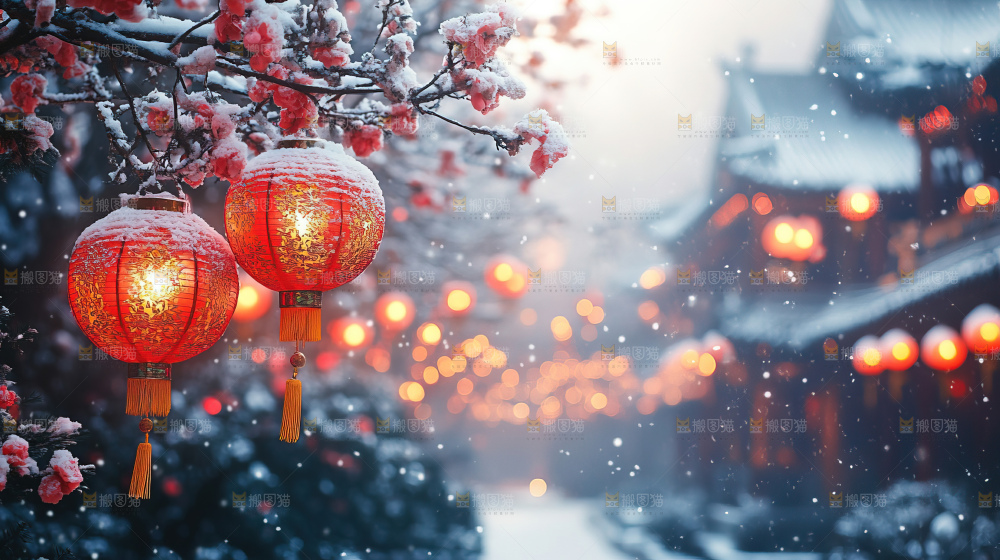 传统节日新年灯笼中国风素材