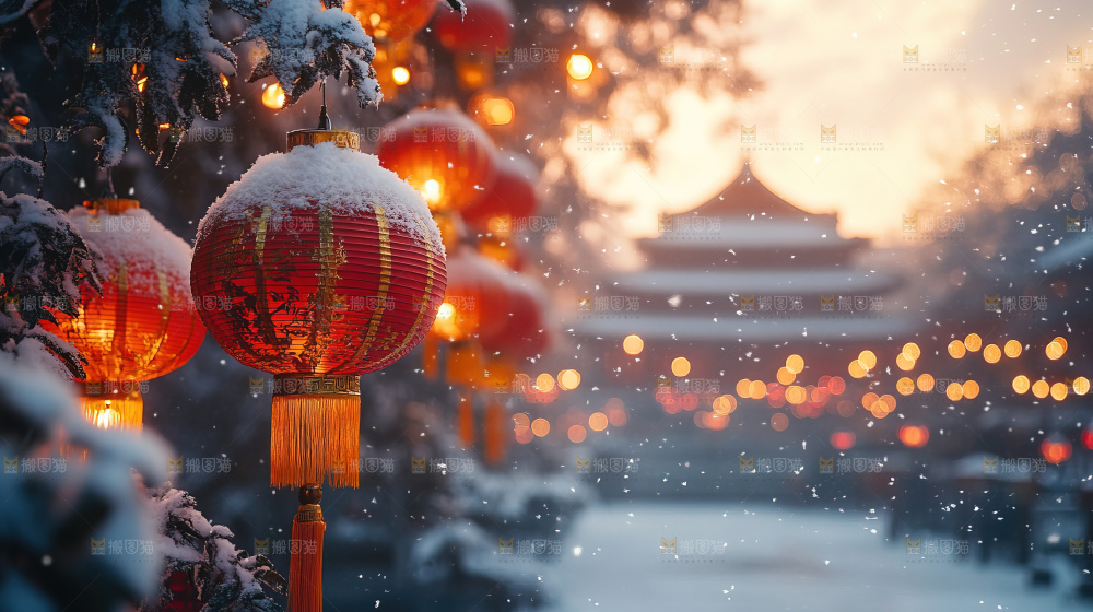 传统节日新年灯笼中国风素材