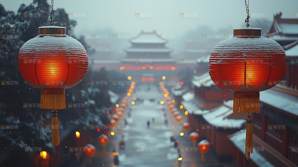 传统节日新年灯笼中国风素材