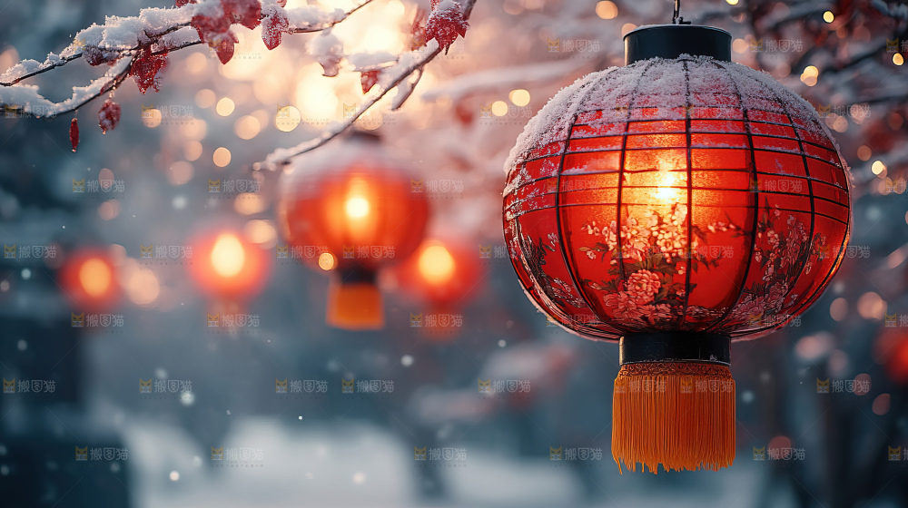 传统节日新年灯笼中国风素材