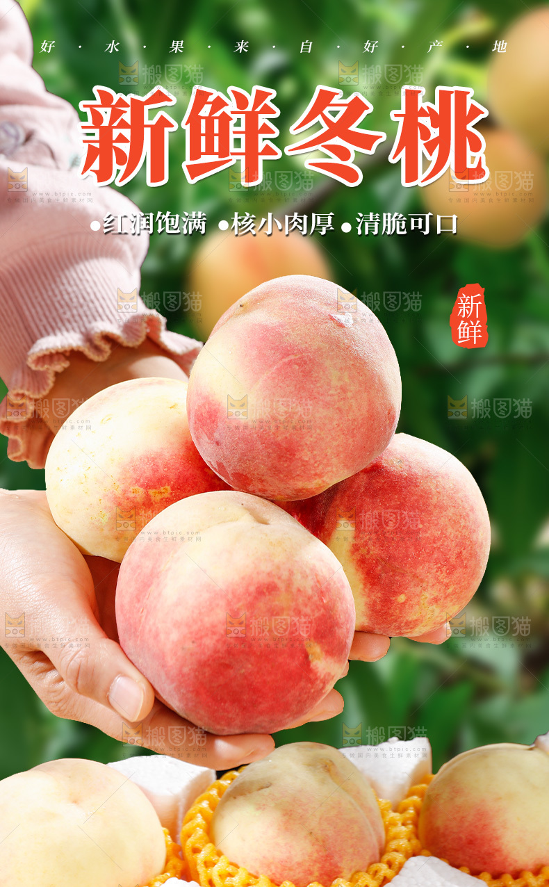 冬桃详情页