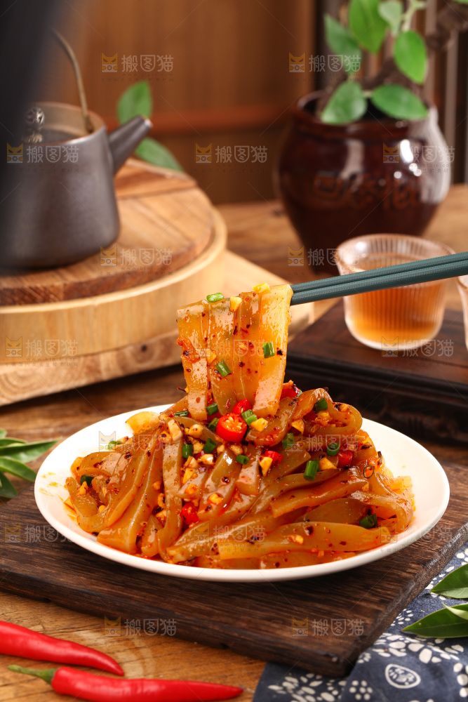 凉拌魔芋豆腐