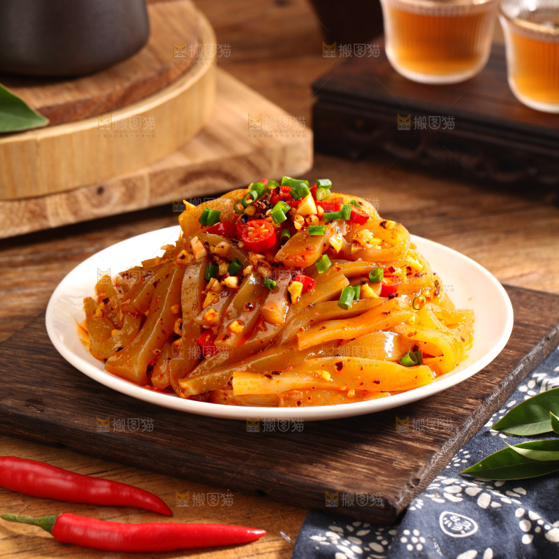 凉拌魔芋豆腐