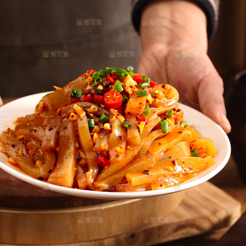 凉拌魔芋豆腐