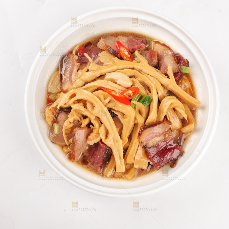 龙笋干烧腊肉