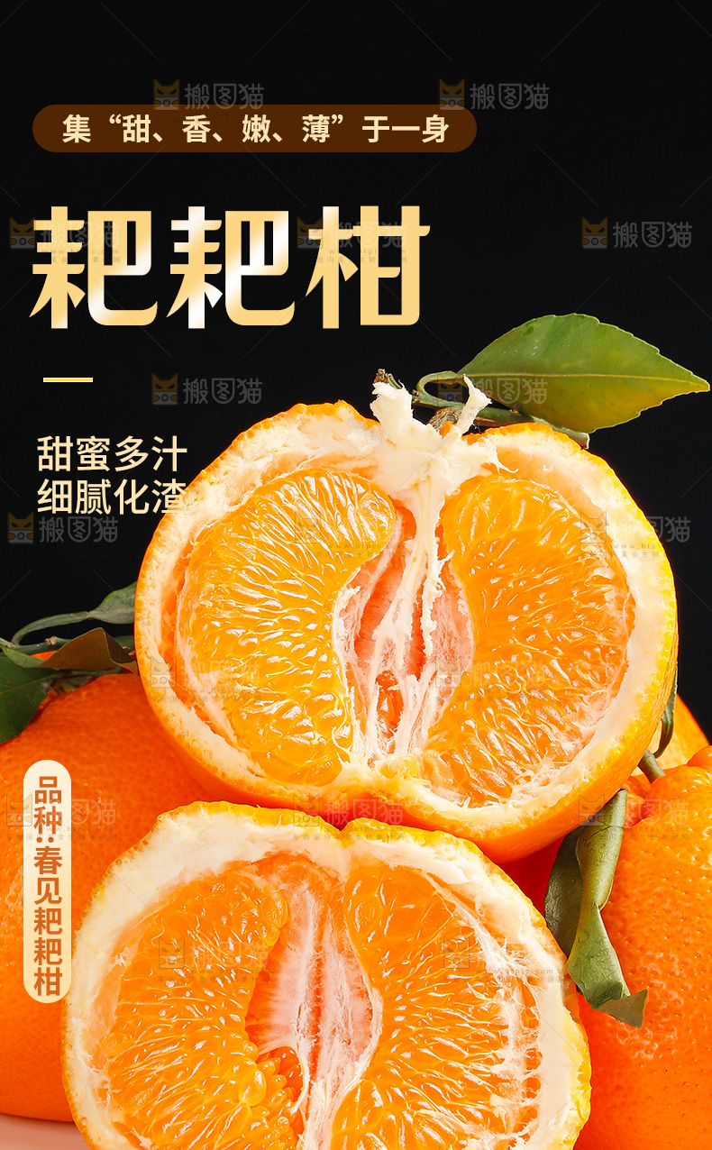 春见耙耙柑详情页