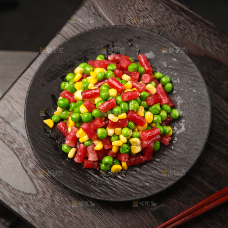 腊肠炒豌豆