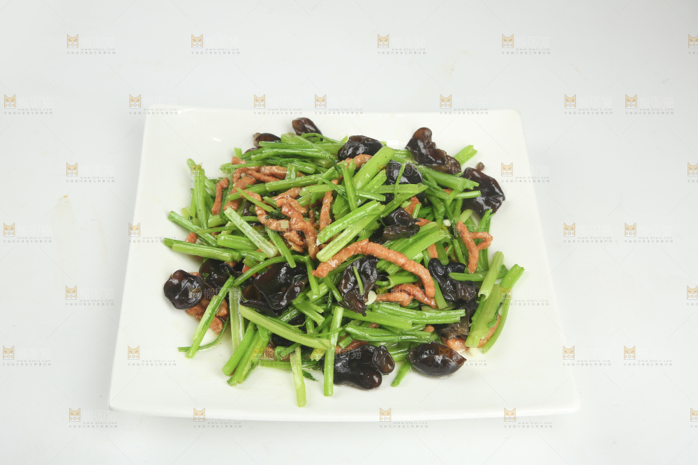 芹菜木耳肉丝