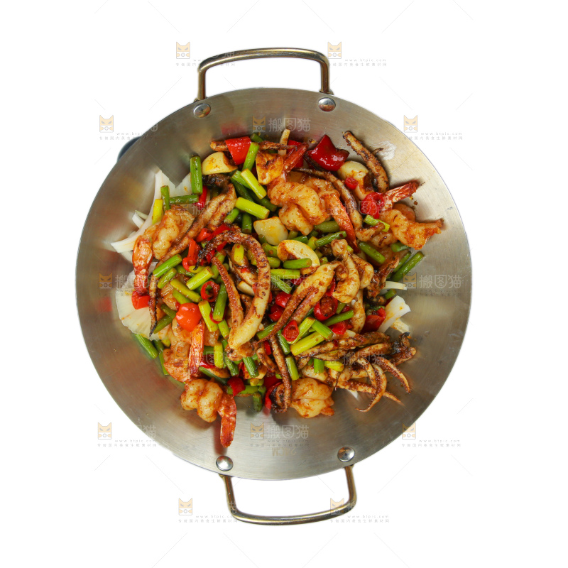 干锅鱿鱼虾