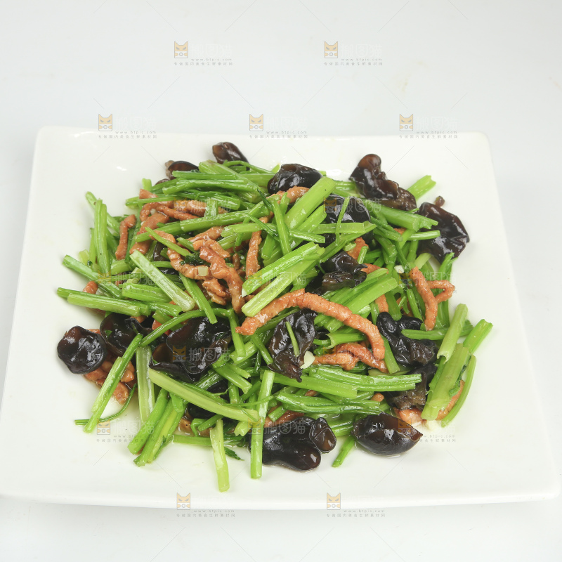 芹菜木耳肉丝