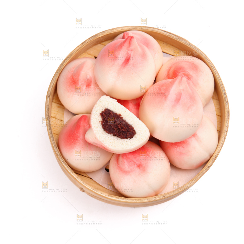 寿桃豆沙包
