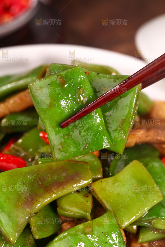 油豆角炒肉