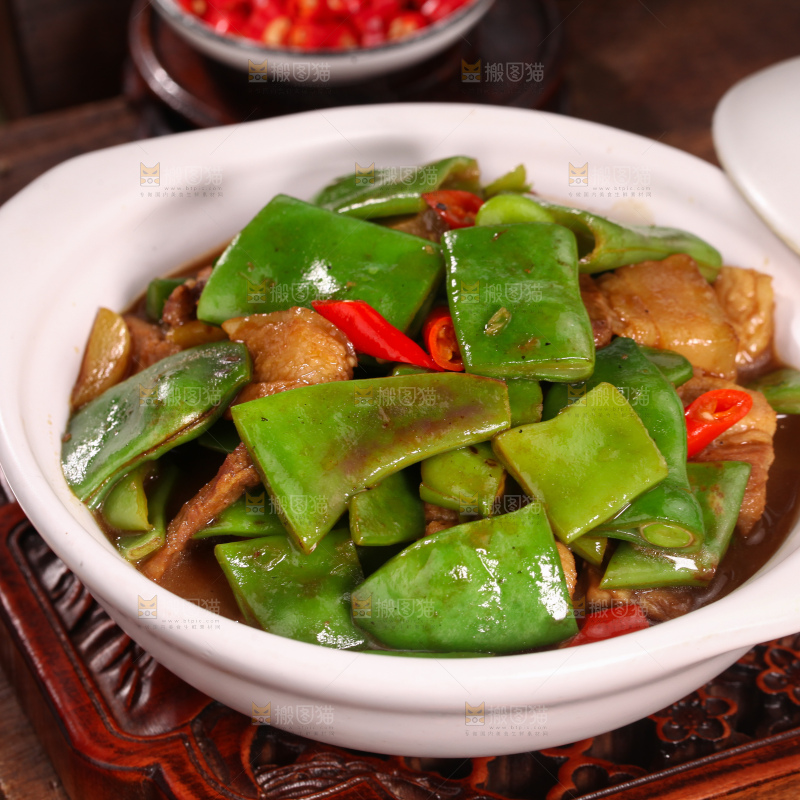 油豆角炒肉