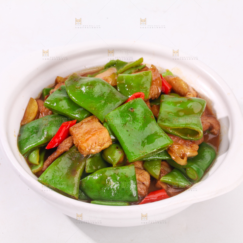 油豆角炒肉