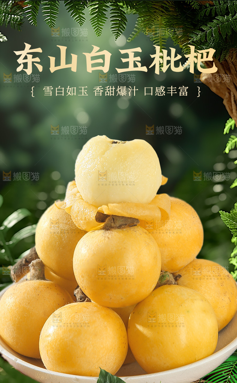 白玉枇杷详情页