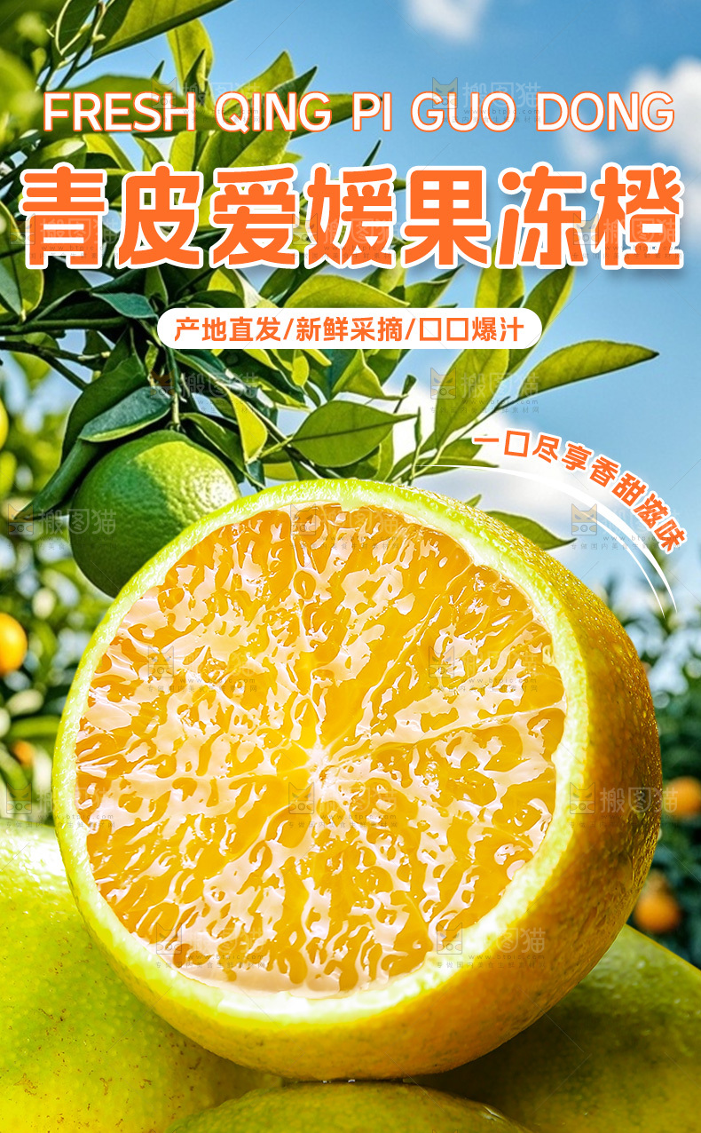 爱媛果冻橙详情页