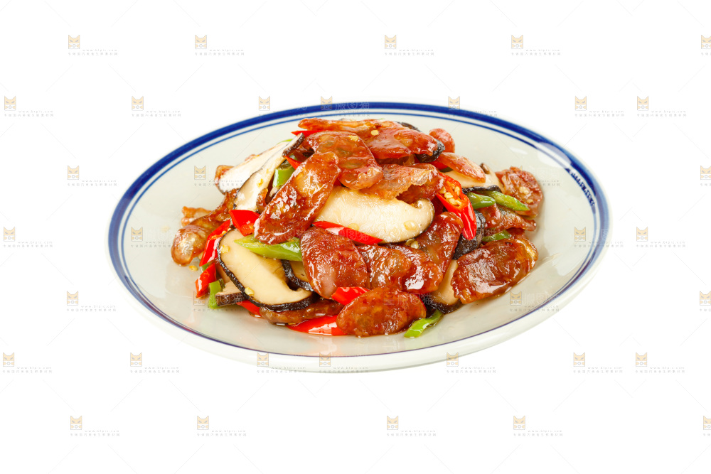 香菇炒腊肠