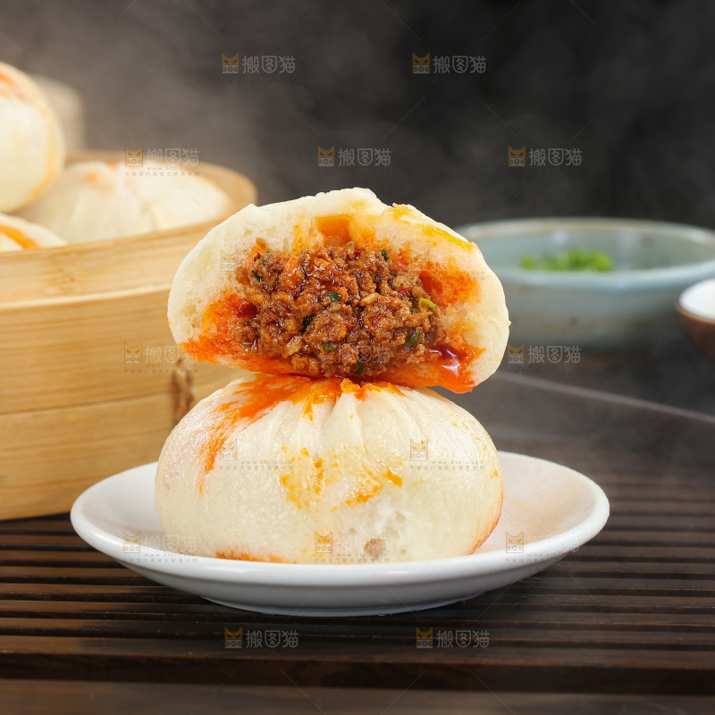 红油牛肉包