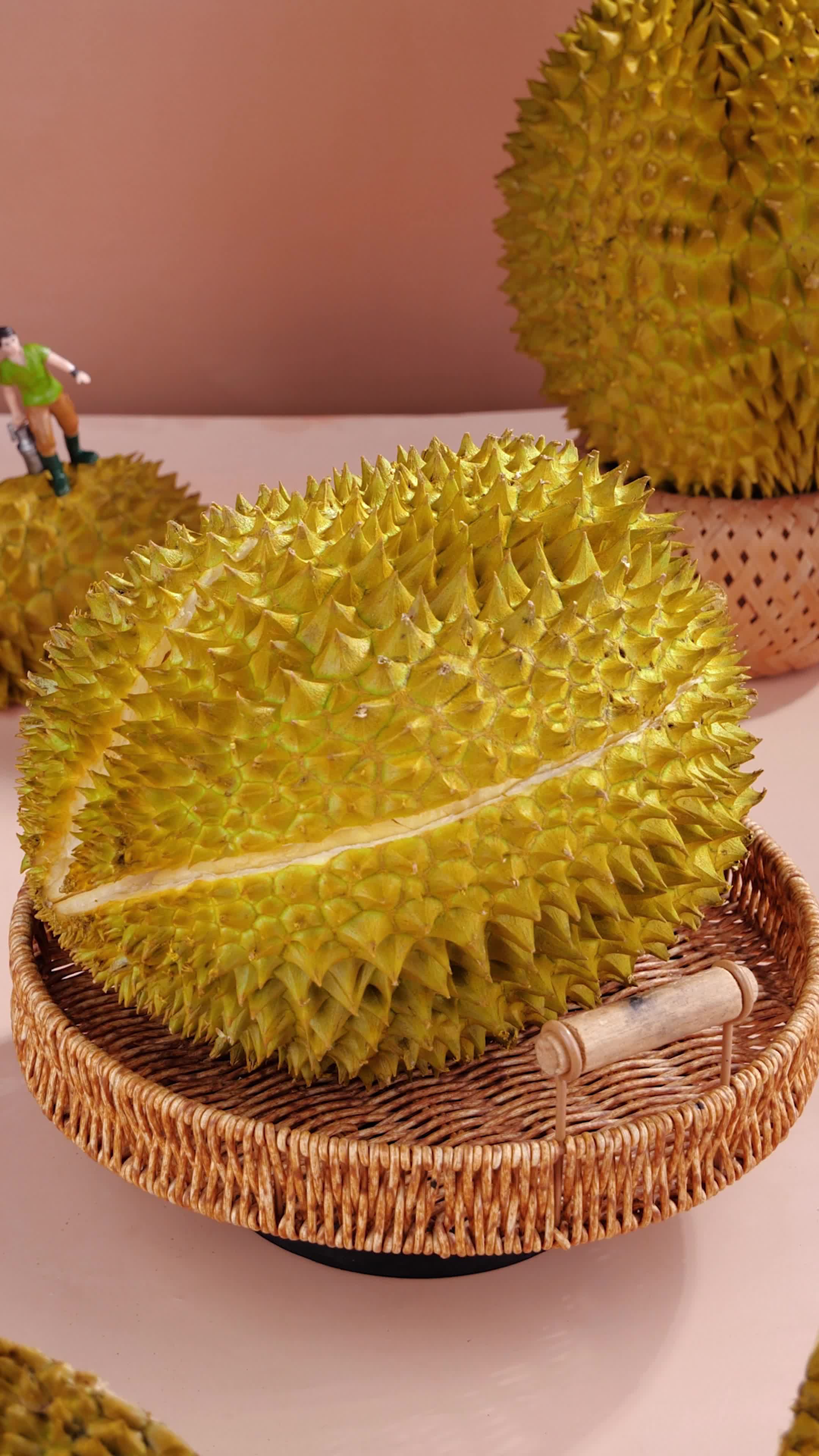 带壳榴莲视频素材,带壳榴莲摄影作品